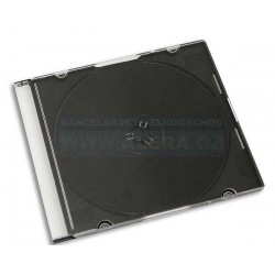 Box na CD/1ks slim-tenký černý [ POUZE PO 10-ti KS ]