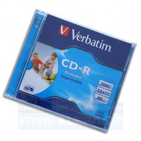 Disk CD 700MB/80min Verbatim DataLifePlus Printable Jewel