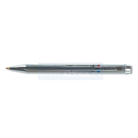 Pero kuličkové 4-barevné kovová STŘÍBRNÁ