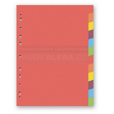 Rozřaďovač A4 2x6 listů barevný papír Hit Office