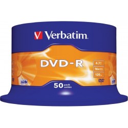 Disk DVD-R 4.7GB Verbatim DataLifePlus 16x 50pack spindle