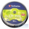 Disk CD-RW 700MB 8x-12x Verbatim DataLifePlus 10pack spindle