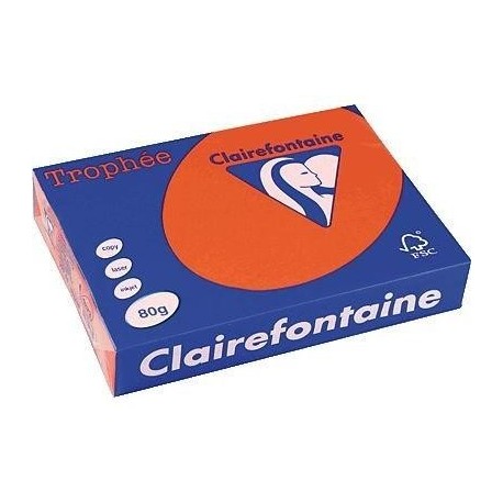 VÝPRODEJ - Papír Clairefontaine A3/160g/250 1031 červená