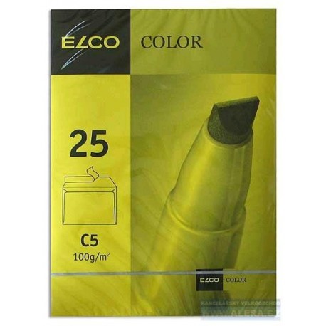 VÝPRODEJ - Obálka C5 25ks krycí páska ELCO intensivní žlutá