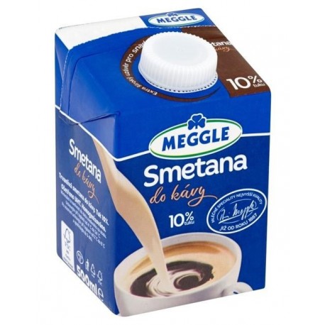 Smetana do kávy Meggle 10% 500ml krabice - DOČASNĚ NEDOSTUPNÉ - náhrada kód položky č. 21906