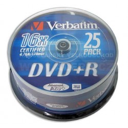 Disk CD BD-R 25GB Verbatim Blu-Ray 6x 10-pack spindle