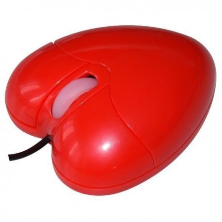 myš All New O-93 Heart optická USB 800dpi SRDCE červená