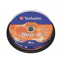 Disk DVD-R 4.7GB Verbatim DataLifePlus 16x 10pack wrap folie