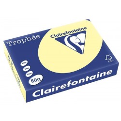 VÝPRODEJ - Papír Clairefontaine A4/ 80g/500 1977 světle žlutá