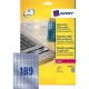 Zboží na objednávku - Etikety Avery Zweckform L6008-20 stříbrné typové štítky 25,4x10mm 3780ks