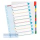 VÝPRODEJ - Rozřaďovač A4+ 1-10 listů papírový barevný Esselte Mylar 100208