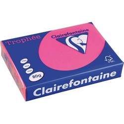 Zboží na objednávku - Papír Clairefontaine A4/160g/250 1017 intenzivní růžová