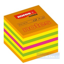 Lepicí bloček Kores Cubo Summer 50x50mm 400 lístků mix barev