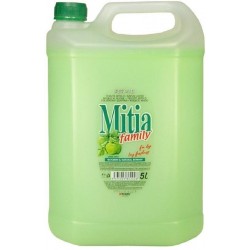 Mitia Family Green Apple - tekuté mýdlo 5 litrů zelená
