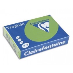 VÝPRODEJ - Papír Clairefontaine A4/120g/250 1215 listově zelená