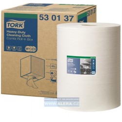 Zboží na objednávku - TORK 530137 Utěrka z netkané textilie role v boxu 1vrstva bílá W1, W2, W3 /1role průmyslová