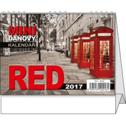 Kalendář 23S/BSA8 Red - mini daňový 148x105