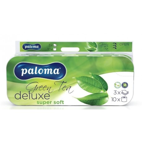 Papír WC 18m 150x10 ks 3vrst.Green Tea PALOMA De Luxe bílý