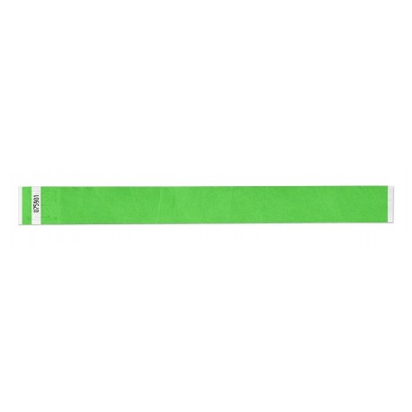 Zboží na objednávku - Náramek identifikační 1,9cm Tyvek Zelená neon 100ks