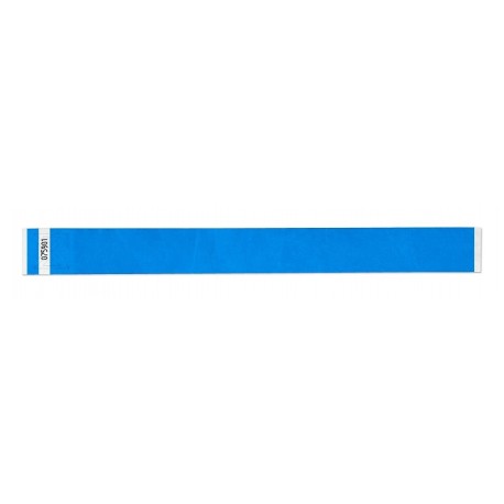 Zboží na objednávku - Náramek identifikační 1,9cm Tyvek Modrá neon 100ks