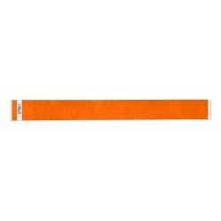 VÝPRODEJ -Náramek identifikační 1,9cm Tyvek Oranžová neon 100ks