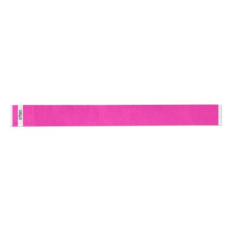 Zboží na objednávku - Náramek identifikační 1,9cm Tyvek Růžová neon 100ks