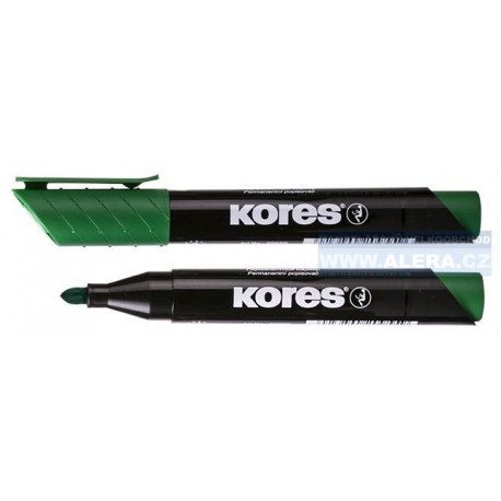 Popisovač permanentní Kores K-marker 3mm zelený