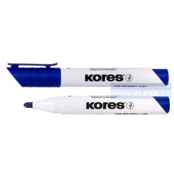 Popisovač bílá tabule Kores K-marker 3mm modrý