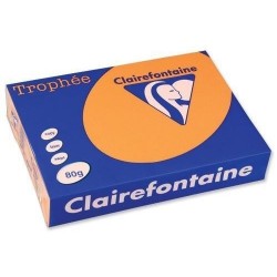 VÝPRODEJ - Papír Clairefontaine A3/120g/250 1305 oranžová