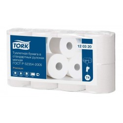 TORK 120320 papír WC 23m, 2vrstvy 100%celulóza bílá /8rolí T4 už se nedodává!!!!!!!!