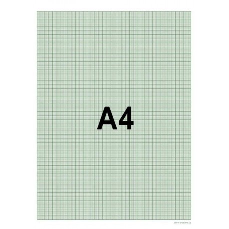 Papír milimetrový A4 20 listů blok