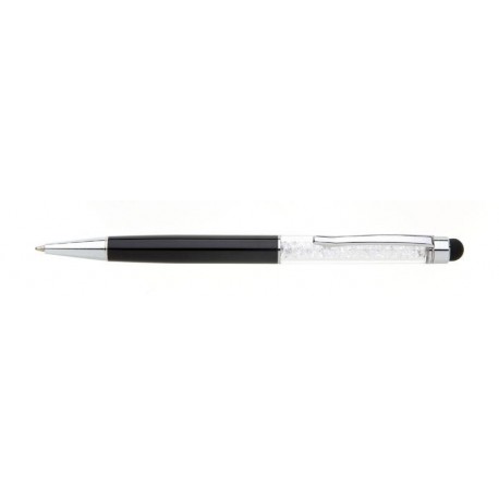 Pero kuličkové + touch PIETRA kovové černá