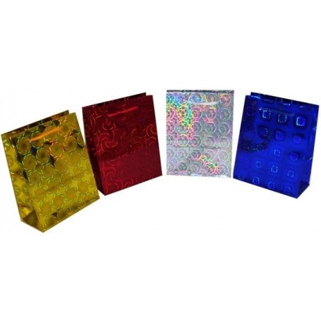 .Dárková taška LASER - malá - 11x6x14 cm Mix barev