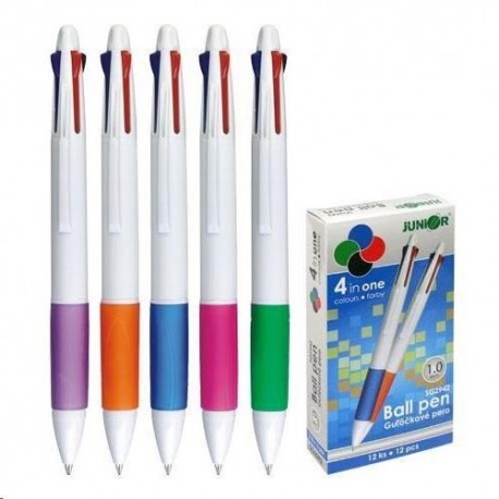 Pero kuličkové 4-barevné plastové