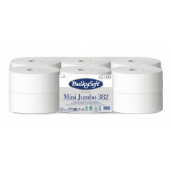 Papír WC JUMBO průměr 190mm 2vrs 145,16 m 100%celulóza BÍLÁ / 12rolí , BulkySoft