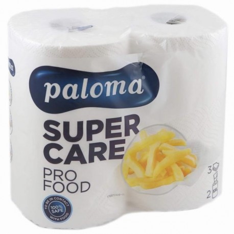 Kuchyňské utěrky PALOMA SUPER CARE pro FOOD 3vrstvy 2role bílé