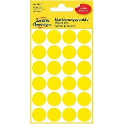 Zboží na objednávku - Etikety Avery Zweckform 3007 žluté kolečko 18mm 96ks