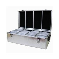 Box na CD/700 ks- stříbrný aluminiový kufřík